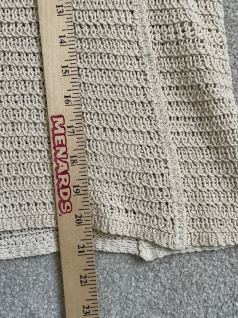 Crochet Knit Boho Top | Soft Neutral Cream | Effortless Chic - Picture 6 of 6